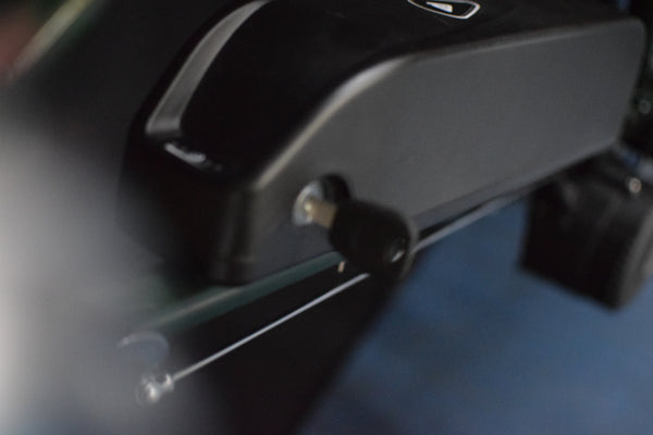 Battery with key lock