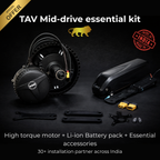 TAV Mid-Drive E-Bike Conversion Kit 36V 250W with 36V battery pack | Electric conversion kit for bicycles